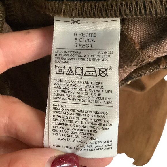 Old Navy Rockstar Super Skinny Jeggings Burnt Umber Size 6 Petite Cotton Blend - Picture 4 of 8